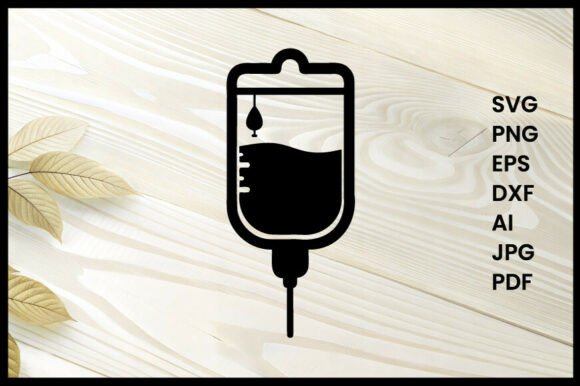 A Design Review of the IV Drip Silhouette Illustration