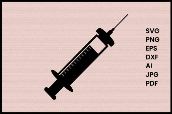 A Designer's Practical Review: Syringe Illustration Silhouette