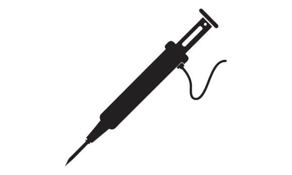 A Practical Review of the Medical Syringe Silhouette Vector