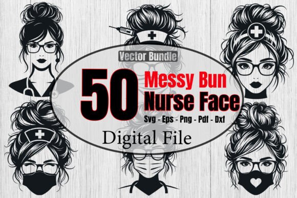 A Practical Review of the Messy Bun Nurse Silhouette Bundle