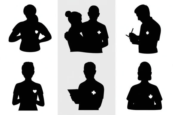 A Professional’s Take on Medical Professionals Silhouette
