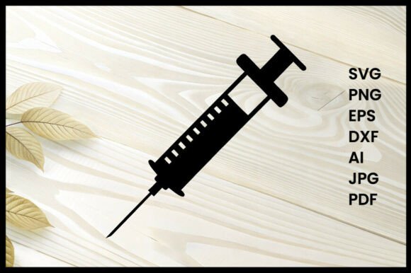 A Simple Syringe Silhouette for Embroidered Expression