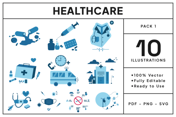 From Vector to Thread: A Designer's Review of Healthcare Vector Illustrations