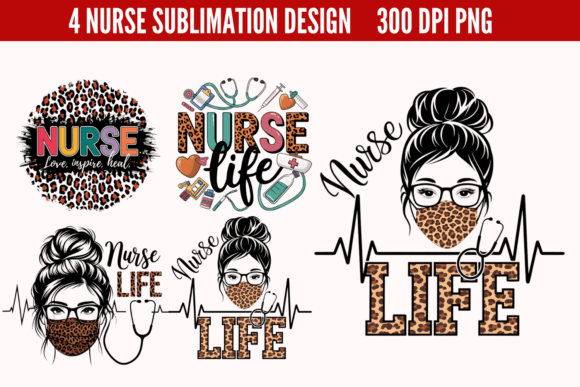 The Nurse PNG Sublimation Bundle 3: A Craft Business Asset